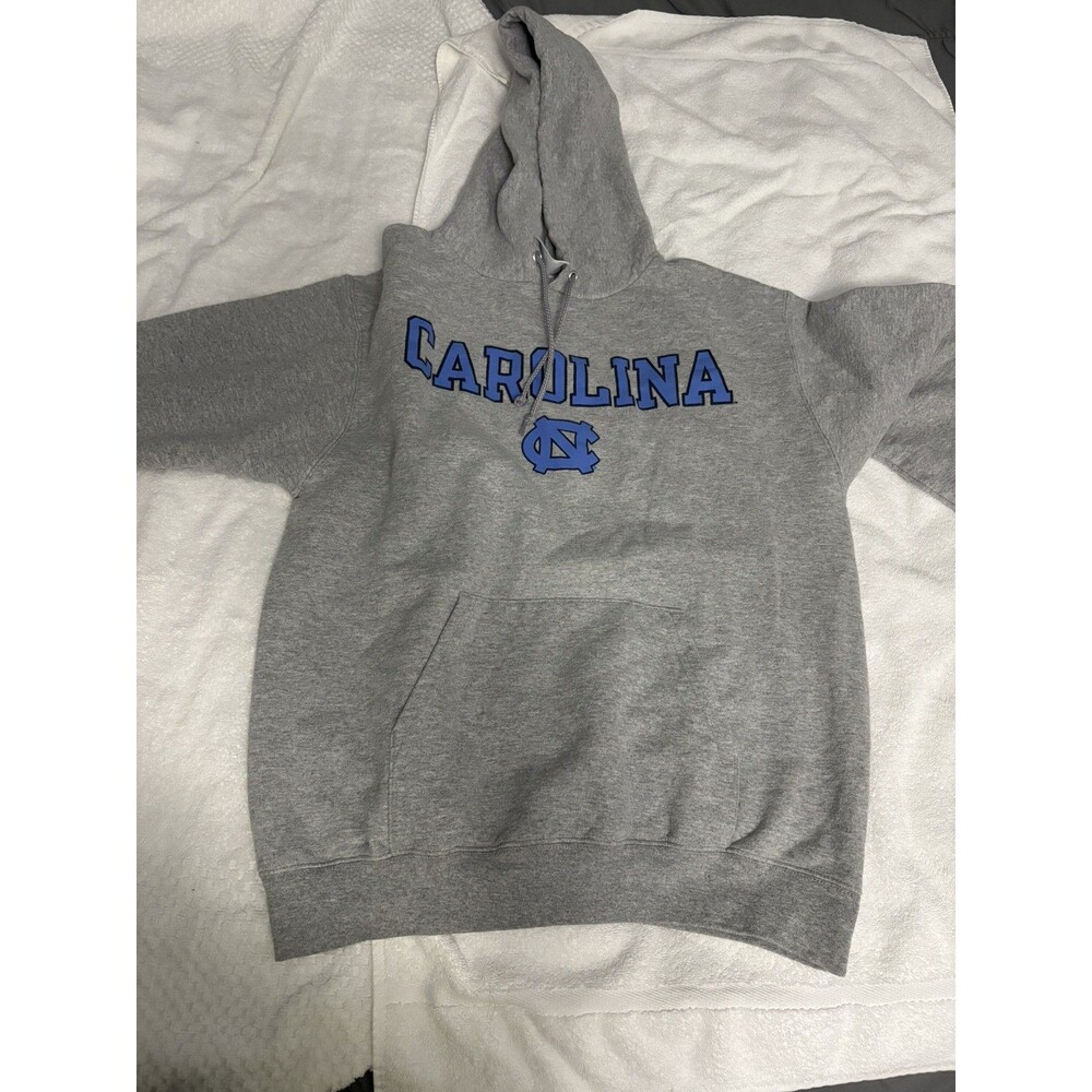 Vintage North Carolina UNC Tar Heels Sweatshirt Men's Large Gray Stitched Med